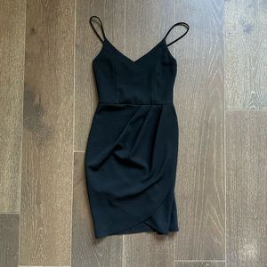 black lulus bodycon dress, size XS